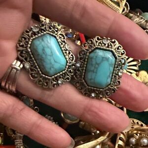 Vintage Style Turquoise Earrings